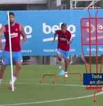 VIDEO: Sesi Latihan Kedua Barcelona Masih Tanpa Lionel Messi