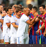 VIDEO: Pilih Bela Real Madrid, Luis Milla dan Kolega Tekuk Barcelona 3-2