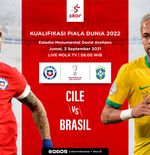 Link Live Streaming Cile vs Brasil di Kualifikasi Piala Dunia 2022