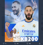 Karim Benzema Tembus 200 Gol di Liga Spanyol, Diprediksi Rebut Pichichi Musim Ini