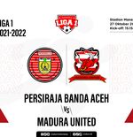 Hasil Persiraja vs Madura United: Laskar Sape Kerrap Kembali ke Jalur Kemenangan