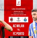 Link Live Streaming AC Milan vs FC Porto di Liga Champions