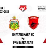 Hasil Bhayangkara FC vs PSM: The Guardian Kembali ke Puncak Klasemen Liga 1 2021-2022
