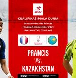 Link Live Streaming Prancis vs Kazakhstan di Kualifikasi Piala Dunia 2022