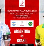 Link Live Streaming Argentina vs Brasil di Kualifikasi Piala Dunia 2022