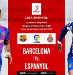 Link Live Streaming Barcelona vs Espanyol di Liga Spanyol