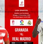 Link Live Streaming Granada vs Real Madrid di Liga Spanyol