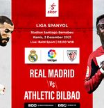 Link Live Streaming Real Madrid vs Athletic Bilbao di Liga Spanyol