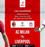 LIVE Update AC Milan vs Liverpool di Liga Champions