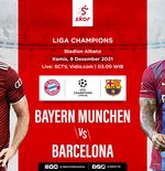 Link Live Streaming Bayern Munchen vs Barcelona di Liga Champions