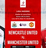 Link Live Streaming Newcastle United vs Manchester United di Liga Inggris