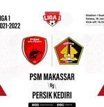 Skor Indeks Liga 1 2021: MoTM dan Rating Pemain PSM vs Persik