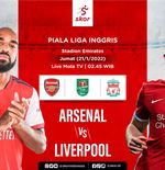 Link Live Streaming Arsenal vs Liverpool di Piala Liga Inggris