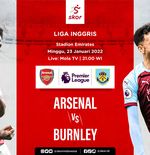 Link Live Streaming Arsenal vs Burnley di Liga Inggris
