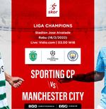 Link Live Streaming Sporting CP vs Manchester City di Liga Champions