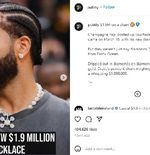 Drake Terlihat Mengenakan Kalung Rp27 Miliar pada Laga Lakers vs Raptors