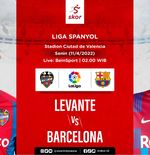 Link Live Streaming Levante vs Barcelona di Liga Spanyol
