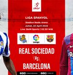 Link Live Streaming Real Sociedad vs Barcelona di Liga Spanyol