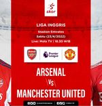 Link Live Streaming Arsenal vs Manchester United di Liga Inggris