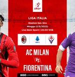 Link Live Streaming AC Milan vs Fiorentina di Liga Italia