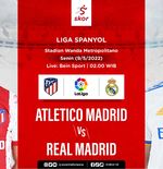 Atletico Madrid vs Real Madrid: Prediksi dan Link Live Streaming