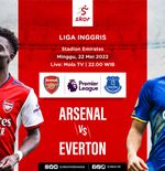 Link Live Streaming Arsenal vs Everton di Liga Inggris