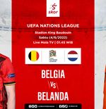 Link Live Streaming Belgia vs Belanda di UEFA Nations League