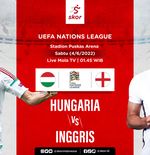 Link Live Streaming Hungaria vs Inggris di UEFA Nations League