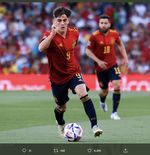 Gelandang Barcelona Gavi Jadi Pencetak Gol Termuda Timnas Spanyol