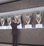 VIDEO: Momen Florentino Perez Menaruh Trofi Liga Champions Ke-14 Real Madrid