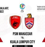 Prediksi dan Link Live Streaming Piala AFC 2022: Kuala Lumpur City FC vs PSM Makassar