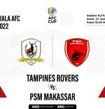 Prediksi dan Link Live Streaming Piala AFC 2022: Tampines Rovers vs PSM Makassar