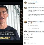 Cristiano Ronaldo Ikut-ikutan Bisnis Investasi Digital NFT, Satu Perusahaan dengan Andres Iniesta
