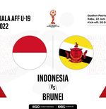 Prediksi dan Link Live Streaming Piala AFF U-19 2022: Indonesia vs Brunei Darussalam