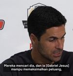 VIDEO: Mikel Arteta Sebut Gabriel Jesus Ancaman Nyata untuk Rival Arsenal