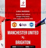 Link Live Streaming Manchester United vs Brighton & Hove Albion di Liga Inggris