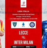 Link Live Streaming Lecce vs Inter Milan di Liga Italia 2022-2023