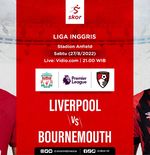 Laga Masih Berlangsung, Liverpool Sudah Unggul 7-0 atas Bournemouth
