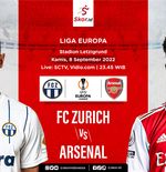 Link Live Streaming FC Zurich vs Arsenal di Liga Europa 2022-2023