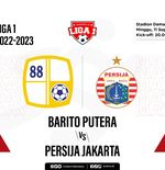 Prediksi dan Link Live Streaming Barito Putera vs Persija di Liga 1 2022-2023