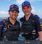 Ini Formula 1 di Atas Air! Max Verstappen dan Sergio Perez Bersaing Ketat dengan Perahu SailGP