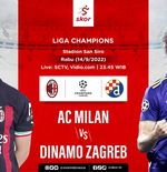 Hasil AC Milan vs Dinamo Zagreb: Menang 3-1, I Rossoneri Pimpin Klasemen