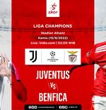Hasil Juventus vs Benfica: Si Nyonya Tua Tumbang 1-2 di Kandang Sendiri