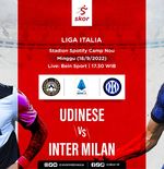Link Live Streaming Udinese vs Inter Milan di Liga Italia 2022-2023