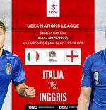 Link Live Streaming Italia vs Inggris di UEFA Nations League 2022-2023