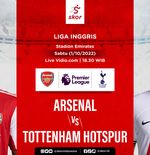 Link Live Streaming Arsenal vs Tottenham Hotspur di Liga Inggris