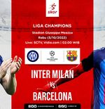 Link Live Streaming Inter Milan vs Barcelona di Liga Champions 2022-2023
