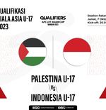 Prediksi dan Link Live Streaming Palestina vs Indonesia di Kualifikasi Piala Asia U-17 2023