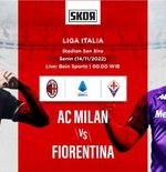 Prediksi AC Milan vs Fiorentina: Rapor Bagus di Laga Kandang jadi Modal I Rossoneri
