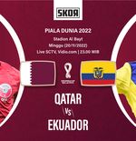 Piala Dunia 2022: Head to Head Antarlini Qatar vs Ekuador